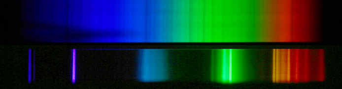 Solar Fraunhofer Lines and fluorescent light