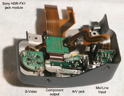 FX1 audio-video jack module